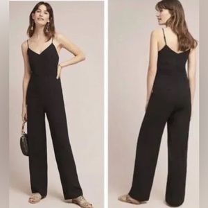 The Essential Slim Anthropologie Black Jumpsuit